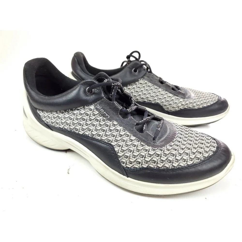 Ecco Biom Fjuel Black-White Women's EUR 40 US 9-9.5